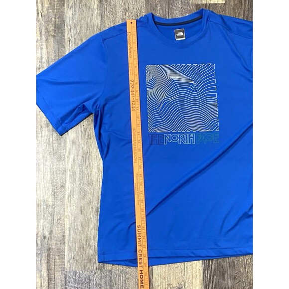 NWT The North Face Short Sleeve T-Shirt UPF 50 Blue Nautical Ocean Men's Size XL - Picture 9 of 9